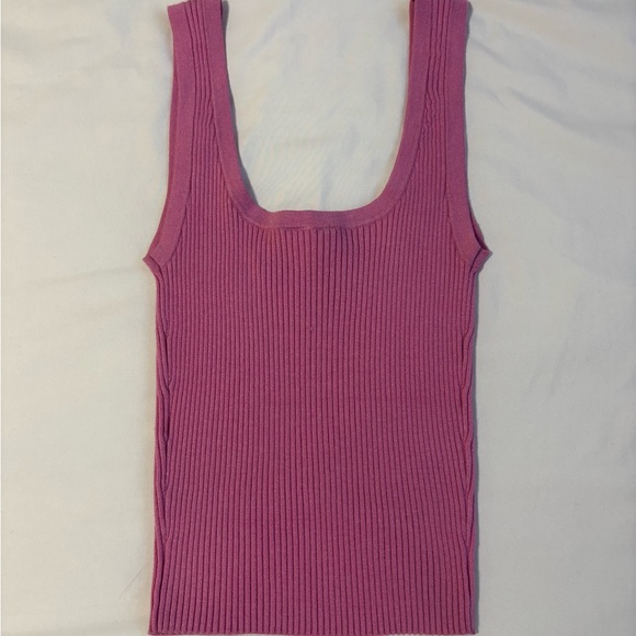 H&M Pink Ribbed Tank Top - Picture 2 of 2